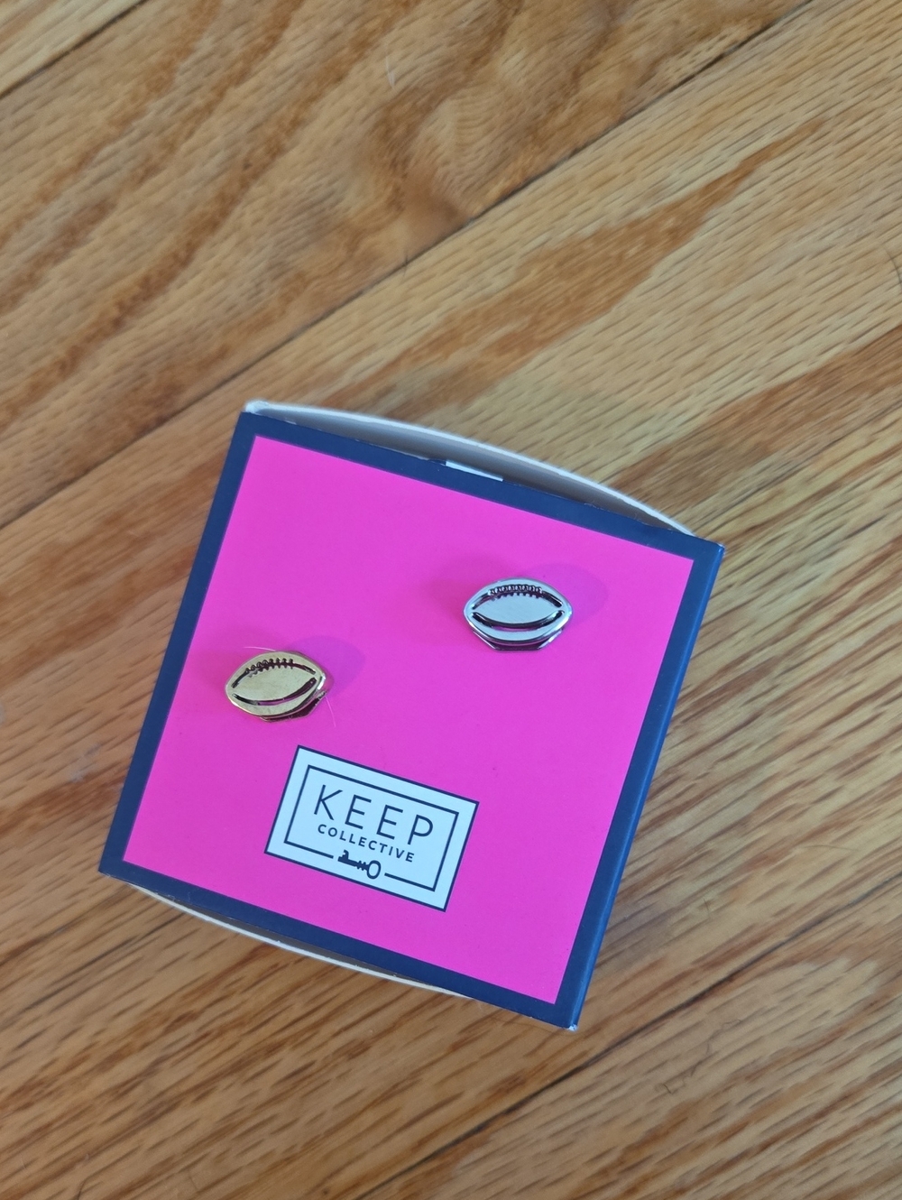 KEEP Collective Gold and Silver Football Charms